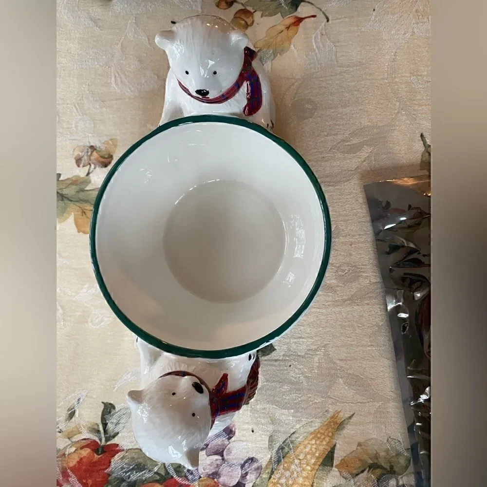 The Snow Bear Collection Open Candy Dish by PFALTZGRAFF